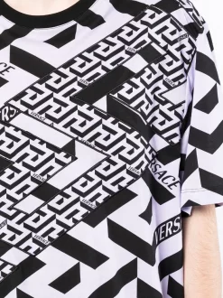 ( Nouvelle Collection ) Versace T-shirt à Imprimé La Greca 5L160 -Pas Cher Versace Boutique 17547264 38357242 600