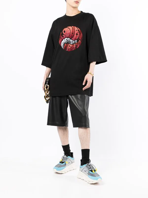 ( Nouvelle Collection ) Versace T-shirt En Coton à Logo Homme 2 ( Nouvelle Collection ) Versace T-shirt En Coton à Logo Homme – Image 2