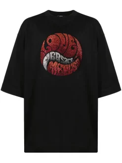 ( Nouvelle Collection ) Versace T-shirt En Coton à Logo Homme