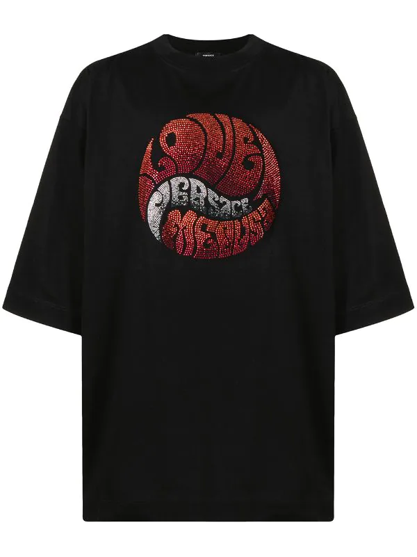 ( Nouvelle Collection ) Versace T-shirt En Coton à Logo Homme 1 ( Nouvelle Collection ) Versace T-shirt En Coton à Logo Homme