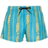 ( Nouvelle Collection ) Versace Short De Bain à Imprimé Chaîne Homme
