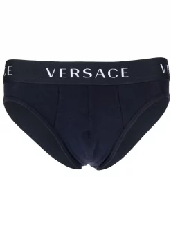 Versace Culotte à Bande Logo Homme