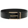 ( Nouvelle Collection ) Versace Ceinture En Cuir à Effet Peau De Crocodile 1B00V