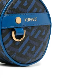 ( Nouvelle Collection ) Versace 5U48V Pochette La Greca à Design Rond Homme -Pas Cher Versace Boutique 17547345 38356346 600