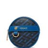 ( Nouvelle Collection ) Versace 5U48V Pochette La Greca à Design Rond Homme