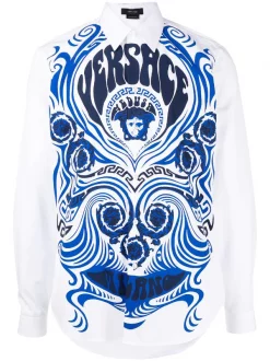 ( Nouvelle Collection ) Versace Chemise à Imprimé Medusa Music 2W580