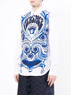 ( Nouvelle Collection ) Versace Chemise à Imprimé Medusa Music 2W580 -Pas Cher Versace Boutique 17547383 38356368 600