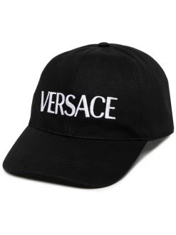 ( Nouvelle Collection ) Versace Casquette Greca à Logo Brodé Femme