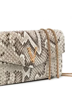 Versace Pochette à Effet Peau De Python Femme -Pas Cher Versace Boutique 17547673 39337555 600