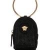( Nouvelle Collection ) Versace 1B00V Sac Cabas En Daim à Plaque Medusa Femme