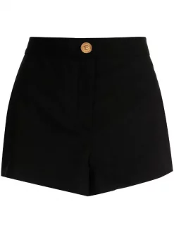 ( Nouvelle Collection ) Versace 1B000 Short En Laine à Taille Haute Femme