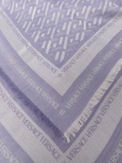 ( Nouvelle Collection ) Versace écharpe Imprimée Greca à Bords Francs 2L340 -Pas Cher Versace Boutique 17547753 37351834 600