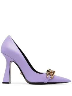 ( Nouvelle Collection ) Versace 1L72V Escarpins à Détail De Chaîne 105 Mm Femme