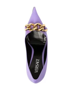 ( Nouvelle Collection ) Versace 1L72V Escarpins à Détail De Chaîne 105 Mm Femme 7 ( Nouvelle Collection ) Versace 1L72V Escarpins à Détail De Chaîne 105 Mm Femme -Pas Cher Versace Boutique 17547770 38107074 600