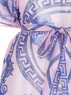 ( Nouvelle Collection ) Versace Robe En Soie à Imprimé Barocco 5P120 -Pas Cher Versace Boutique 17547807 37397261 600