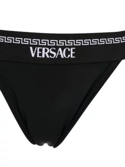 Versace String Greca à Logo Imprimé 1B000 5 Versace String Greca à Logo Imprimé 1B000 -Pas Cher Versace Boutique 17547842 39412653 600