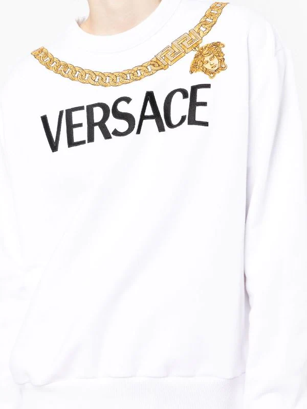 ( Nouvelle Collection ) Versace Sweat à Imprimé Medusa Chain Femme 5 ( Nouvelle Collection ) Versace Sweat à Imprimé Medusa Chain Femme – Image 5