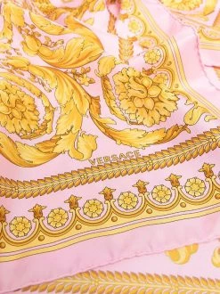 Versace Foulard En Soie à Imprimé Barocco 5P220 -Pas Cher Versace Boutique 17547909 37351848 600