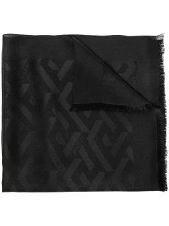 ( Nouvelle Collection ) Versace étole à Motif Monogrammé En Jacquard 1B000