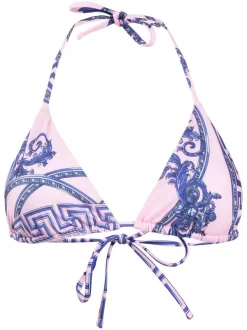 ( Nouvelle Collection ) Versace Haut De Bikini à Imprimé Medusa Head 5P120