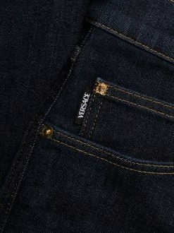 Versace 1D100 Jean Droit à Taille Haute Homme -Pas Cher Versace Boutique 17548147 37355253 600