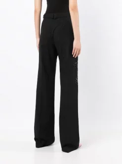 ( Nouvelle Collection ) Versace Pantalon Droit Strassé à Découpes Femme -Pas Cher Versace Boutique 17548395 37457508 600