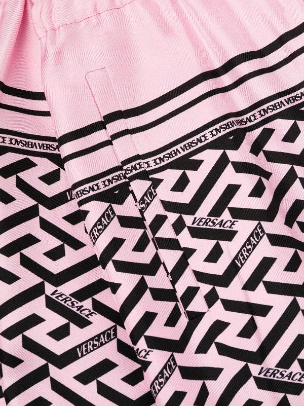 ( Nouvelle Collection ) Versace 5P210 Pantalon Fuselé En Soie à Motif Monogrammé Femme 6 ( Nouvelle Collection ) Versace 5P210 Pantalon Fuselé En Soie à Motif Monogrammé Femme – Image 6