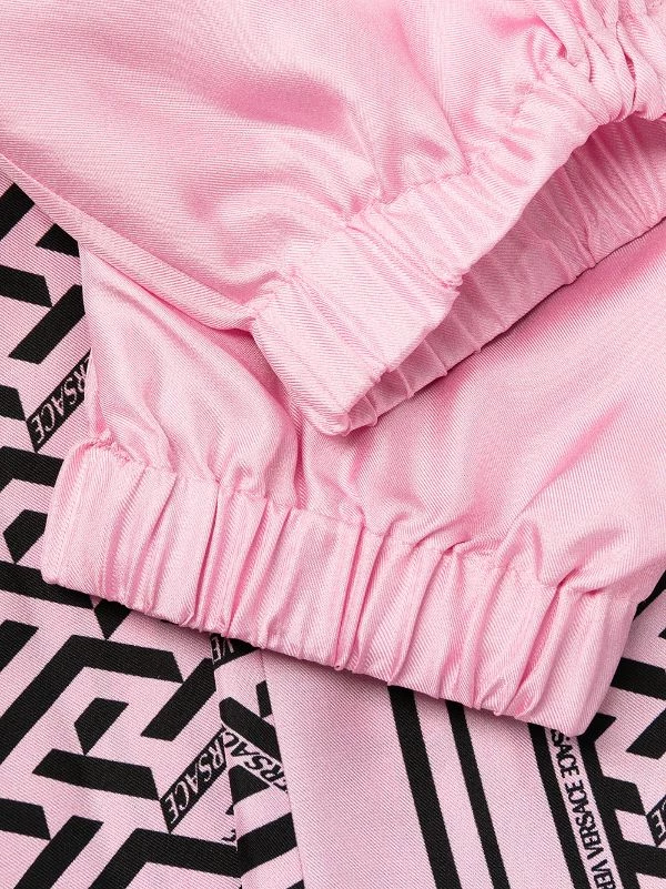 ( Nouvelle Collection ) Versace 5P210 Pantalon Fuselé En Soie à Motif Monogrammé Femme 7 ( Nouvelle Collection ) Versace 5P210 Pantalon Fuselé En Soie à Motif Monogrammé Femme – Image 7