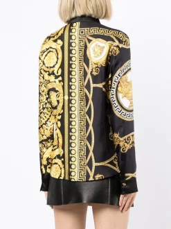 ( Nouvelle Collection ) Versace Chemise En Soie à Imprimé Coupe Des Dieux Femme -Pas Cher Versace Boutique 17548408 37398391 600