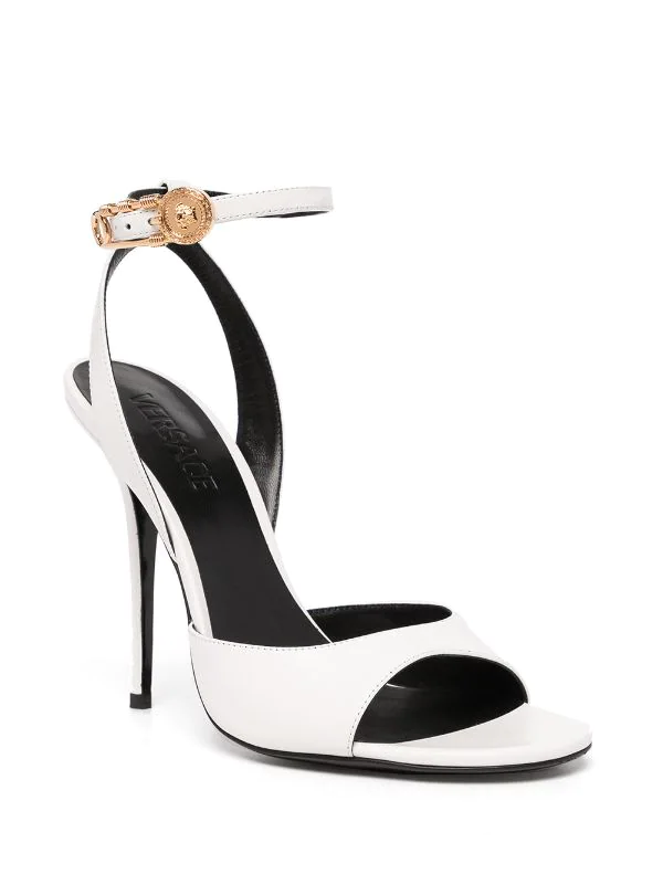 ( Nouvelle Collection ) Versace Sandales Safety Pin En Cuir 1W00V 2 ( Nouvelle Collection ) Versace Sandales Safety Pin En Cuir 1W00V – Image 2