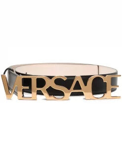 Versace 1B00V Ceinture En Cuir à Boucle Logo Femme