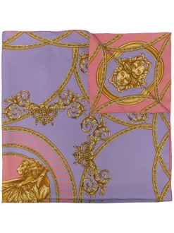 ( Nouvelle Collection ) Versace Foulard à Motif Baroque 5R140