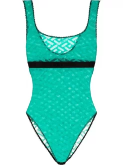 ( Nouvelle Collection ) Versace Body La Greca En Tulle Femme