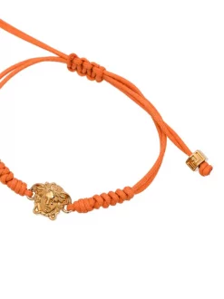 ( Nouvelle Collection ) Versace Bracelet En Corde à Breloque Medusa 1O42V ORANGE -Pas Cher Versace Boutique 17622980 37962912 600