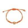 ( Nouvelle Collection ) Versace Bracelet En Corde à Breloque Medusa 1O42V ORANGE