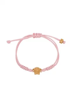 ( Nouvelle Collection ) Versace 1PB9V PINK Bracelet En Corde à Breloque Medusa Femme