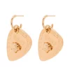 ( Nouvelle Collection ) Versace Boucles D'oreilles Pendantes Medusa Plectrum 3J000 GOLD