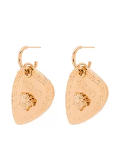 ( Nouvelle Collection ) Versace Boucles D'oreilles Pendantes Medusa Plectrum 3J000 GOLD