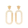 ( Nouvelle Collection ) Versace Boucles D'oreilles Pendantes Medusa Femme