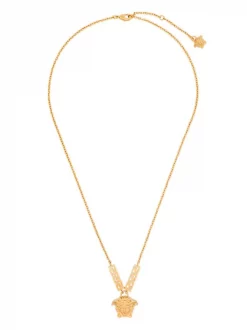 ( Access Edit ) Versace Collier Chaîne à Pendentif Medusa 3J000 GOLD