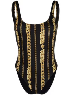 ( Nouvelle Collection ) Versace Maillot De Bain Chain Femme