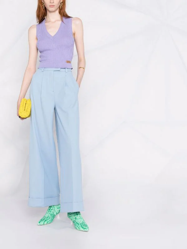 ( Nouvelle Collection ) Versace Débardeur à Plaque La Greca Femme 2 ( Nouvelle Collection ) Versace Débardeur à Plaque La Greca Femme – Image 2