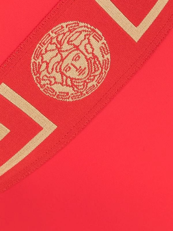 Versace Maillot De Bain à Bande Greca A1203 RED 3 Versace Maillot De Bain à Bande Greca A1203 RED – Image 3