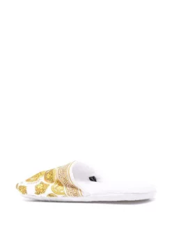 ( Nouvelle Collection ) Versace Chaussons à Motif Medusa Head Z7010 BIANCO-ORO -Pas Cher Versace Boutique 17653469 36862719 600