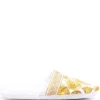 ( Nouvelle Collection ) Versace Chaussons à Motif Medusa Head Z7010 BIANCO-ORO