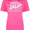 ( Nouvelle Collection ) Versace T-shirt à Slogan Imprimé 2P880 PINK