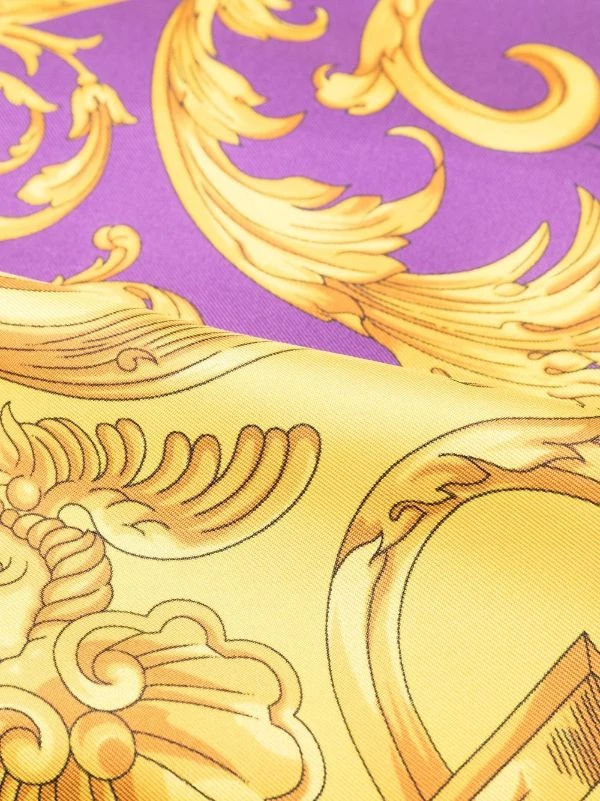 ( Nouvelle Collection ) Versace 5L290 DARK ORCHID+SUN Pantalon Ample à Imprimé Medusa Renaissance Femme 7 ( Nouvelle Collection ) Versace 5L290 DARK ORCHID+SUN Pantalon Ample à Imprimé Medusa Renaissance Femme – Image 7