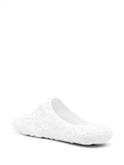 ( Nouvelle Collection ) Versace 1W000 BIANCO OTTICO Claquettes à Plaque Medusa Femme -Pas Cher Versace Boutique 17678835 38965635 600