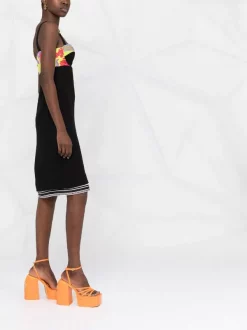 ( Nouvelle Collection ) Versace Robe Mi-longue à Logo Medusa Head Femme -Pas Cher Versace Boutique 17678846 39459660 600