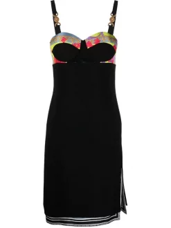 ( Nouvelle Collection ) Versace Robe Mi-longue à Logo Medusa Head Femme